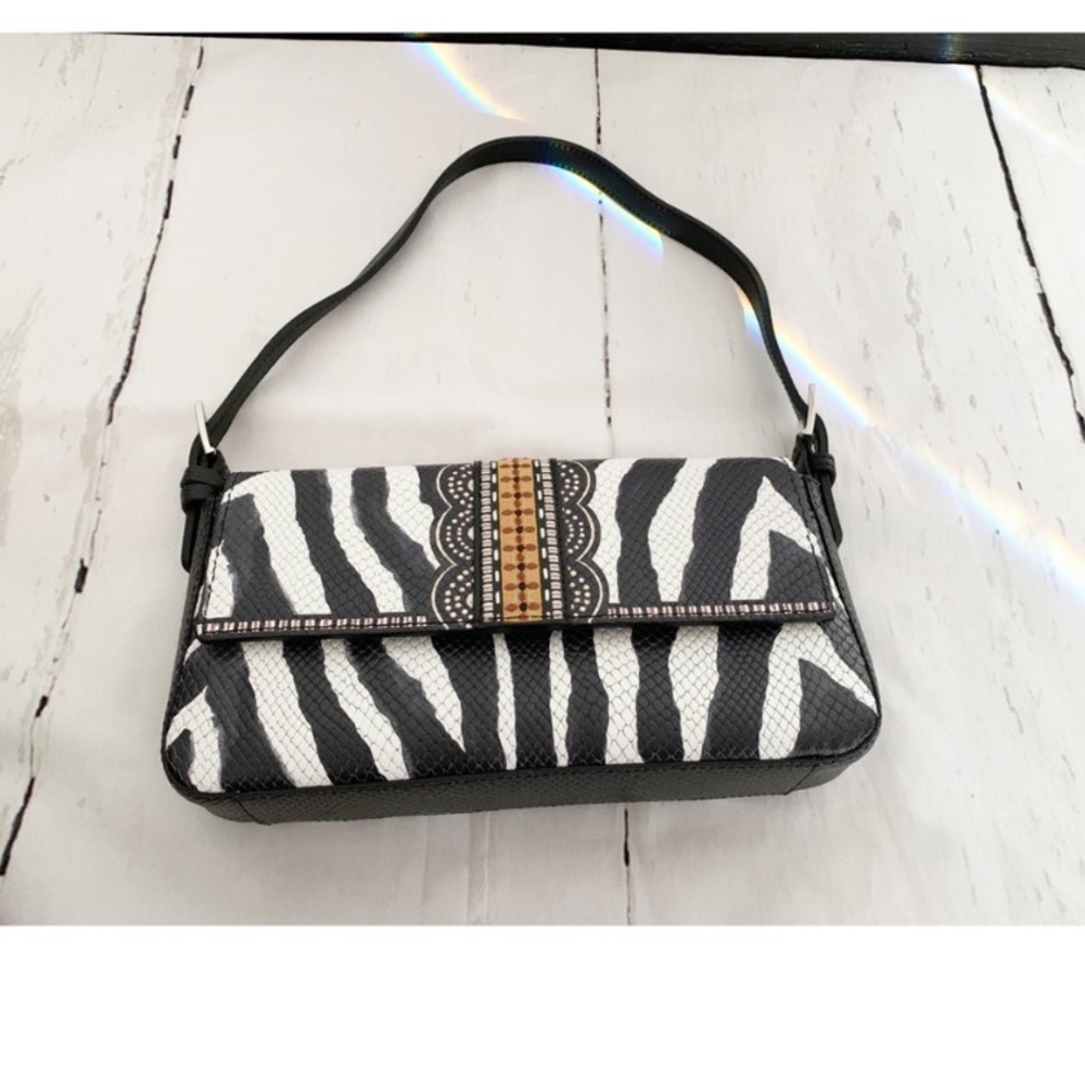 Brighton Baguette Python Handbag - Picture 4 of 14